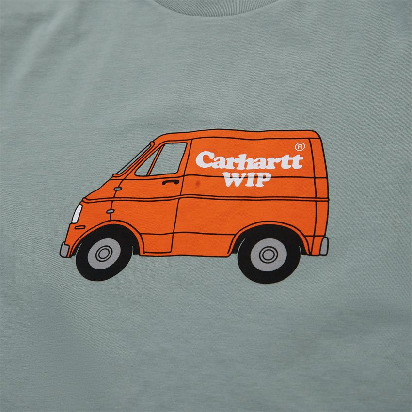 Carhartt WIP T-shirts I032385 S/S MYSTERY MACHINE T-SHIRT GLASSY TEAL